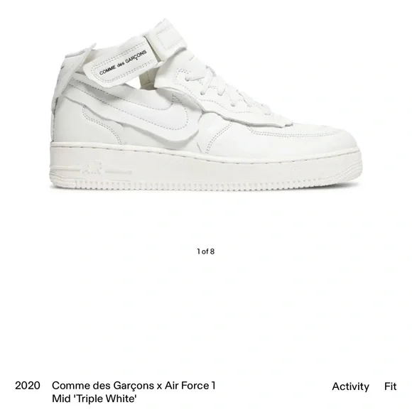 Nike | Shoes | Comme Des Garons X Nike Air Force Mid Triple Nike | Shoes | Comme Des Garons X Nike Air Force Mid Triple